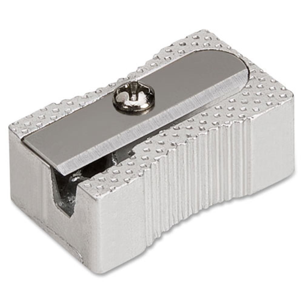 Integra Aluminum Pocket Pencil Sharpener - 1 Hole(s) - Aluminum - Silver - 1 Each