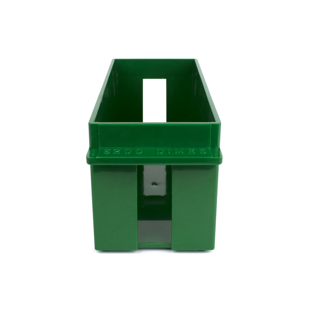 Control Group Extra-Capacity Coin Tray, Dimes, $200.00, Green