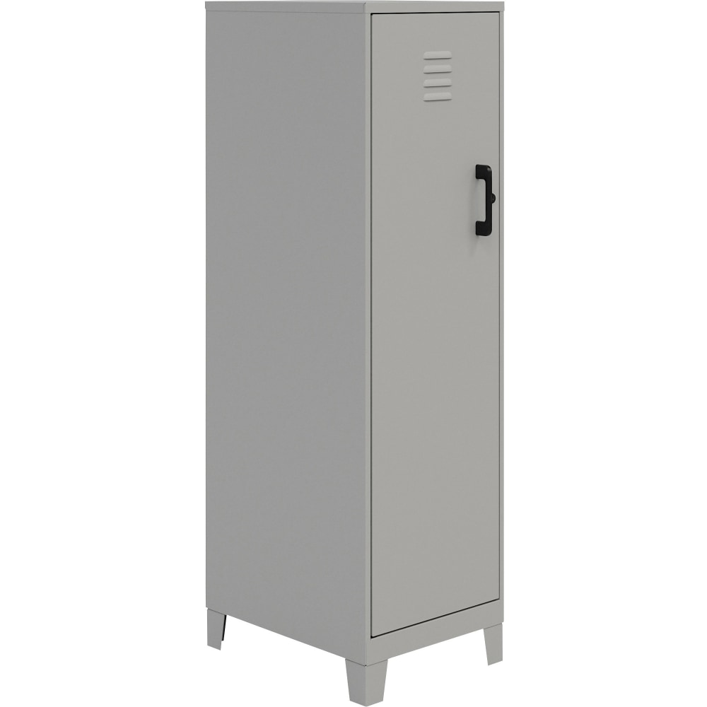 LYS SOHO Locker - 4 Shelve(s) - for Office, Home, Classroom, Playroom, Basement, Garage, Cloth, Sport Equipments, Toy, Game - Overall Size 53.4in x 14.3in x 18in - Silver - Steel