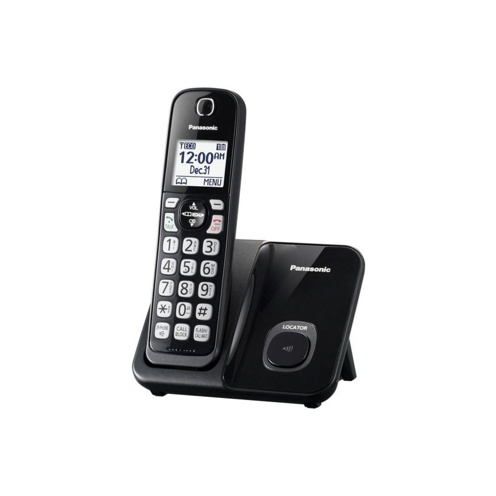 Panasonic DECT 6.0 Cordless Telephone, 1 Handset, KX-TGD510B