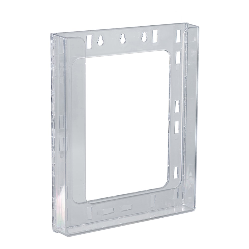 Azar Displays Single Letter Wall-Mount Modular Acrylic Brochure Holders, 11-1/4inH x 9-1/8inW x 1-1/2inD, Clear, Pack Of 10 Holders