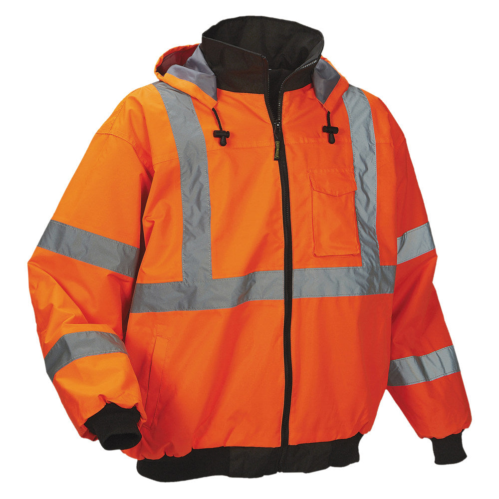 OccuNomix Polyester Bomber Jacket, X-Large, Orange