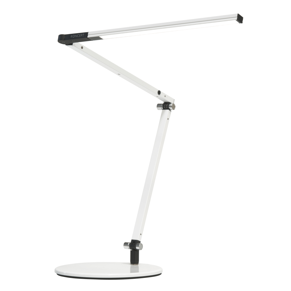 Koncept Z-Bar Mini LED Desk Lamp, Warm Light, 12-3/4inH, White