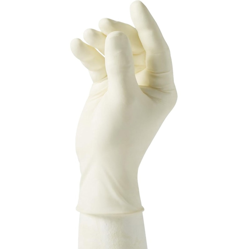 Medline Powder-Free Latex Exam Gloves, X-Small, White, Box Of 100