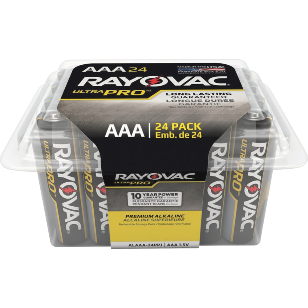 Rayovac Ultra Pro Alka AAA24 Batteries Storage Pak - For Multipurpose - AAA - 288 / Carton