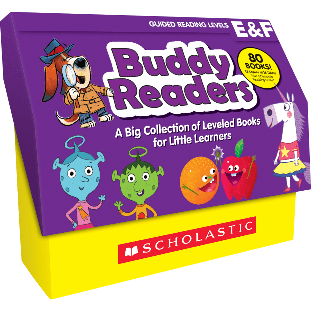 Scholastic Buddy Readers Books, 10-15/16inH x 13-5/16inW x 5-1/8inD, Pre-K, Pack Of 81 Books