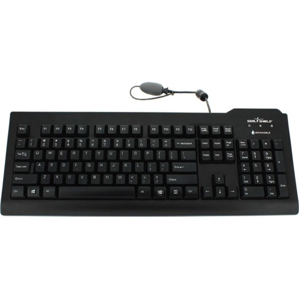 Seal Shield Silver Seal Medical Grade - Keyboard - washable - backlit - USB - US - black