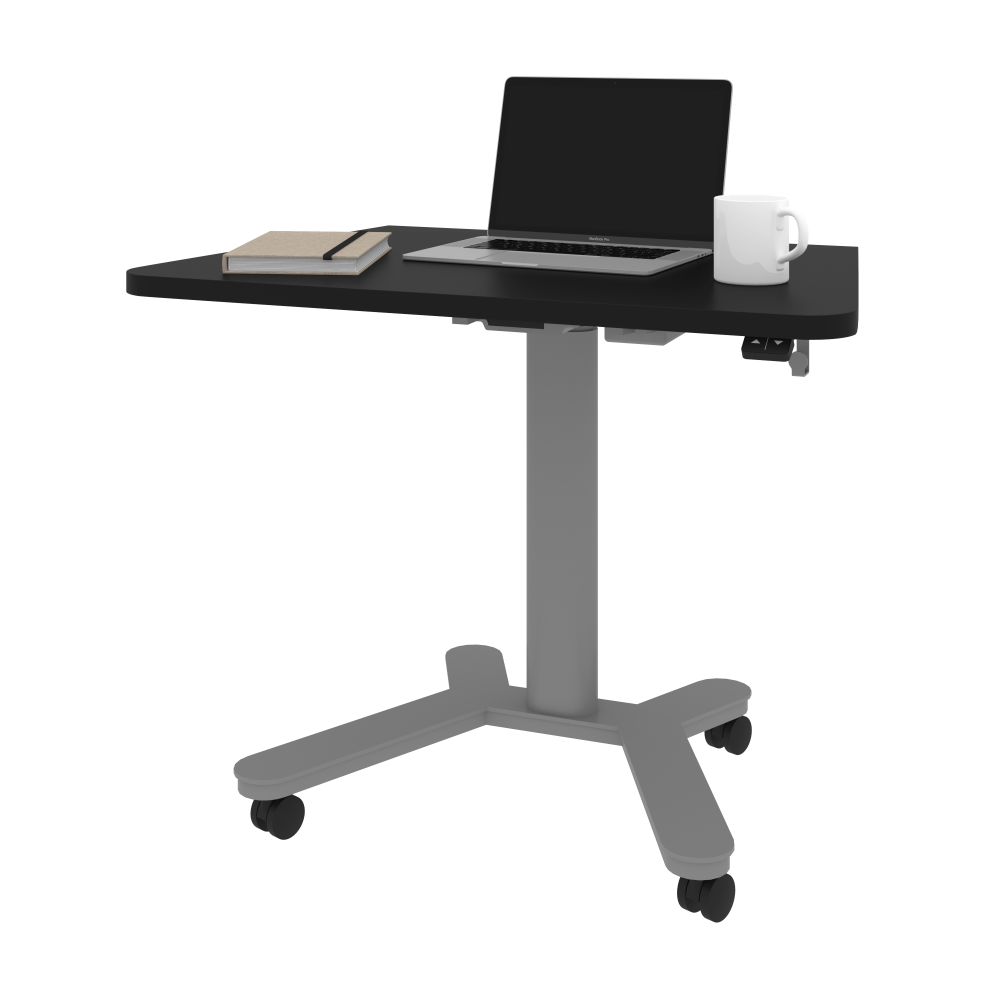 Bestar Universel Electric 36inW Small Standing Desk, Black