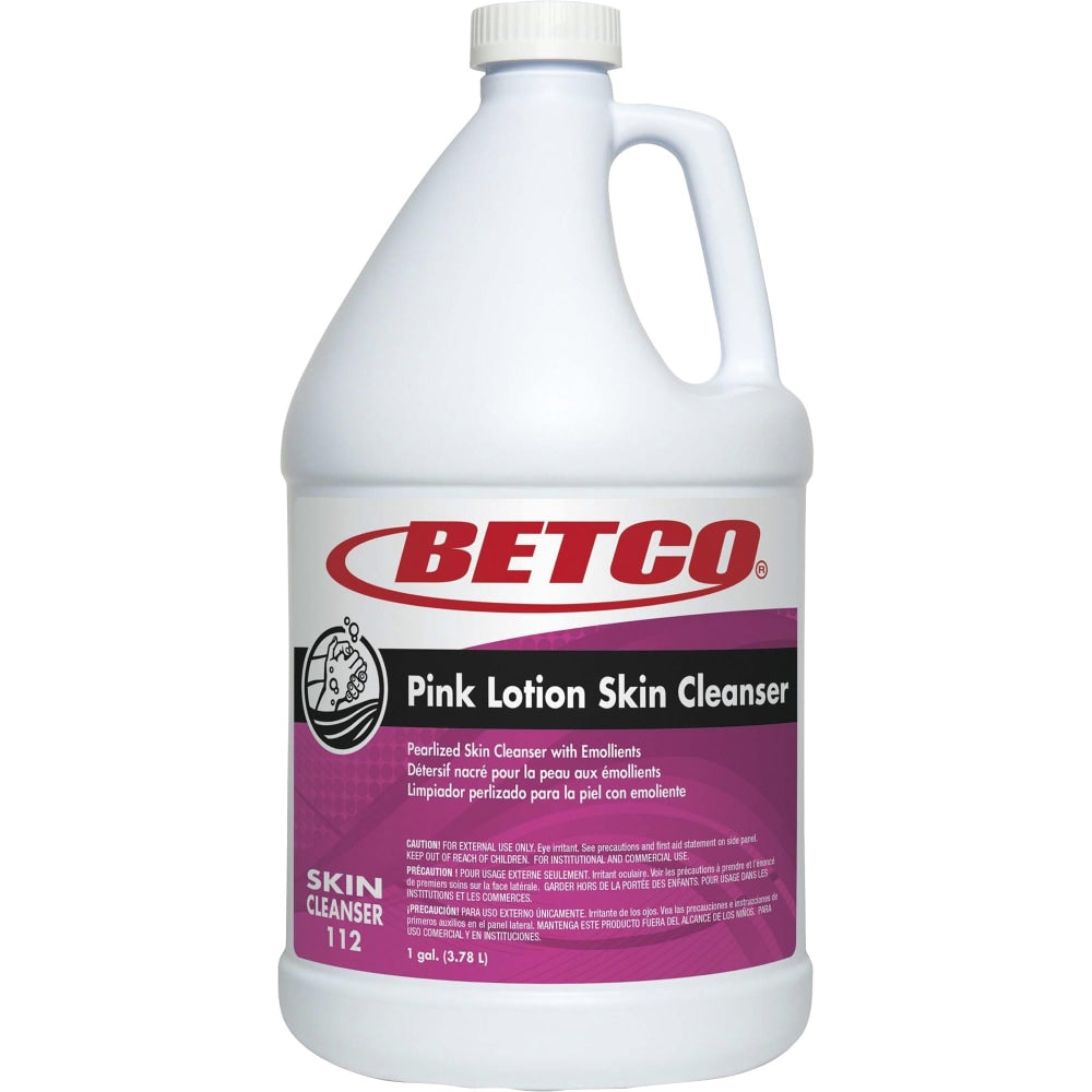 Betco Winning Hands Pink Lotion Skin Cleanser, 1 Gallon, Case Of 4