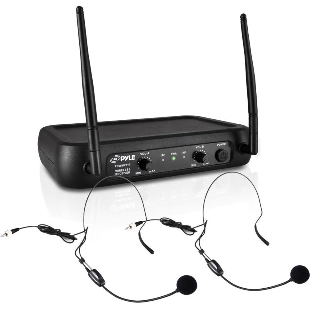 PylePro PDWM2145 Wireless Microphone System - 174 MHz to 216 MHz Operating Frequency - 50 Hz to 15 kHz Frequency Response