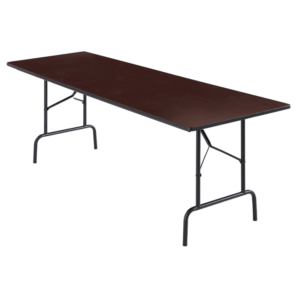 Realspace Folding Table, 29inH x 96inW x 30inD, Walnut