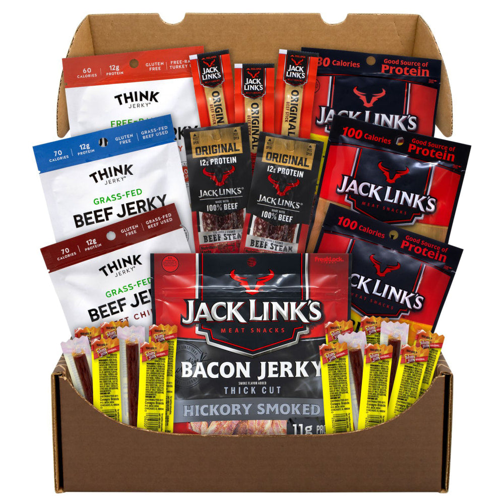 Snack Box Pros Big Beef Jerky Box, 2 Lb