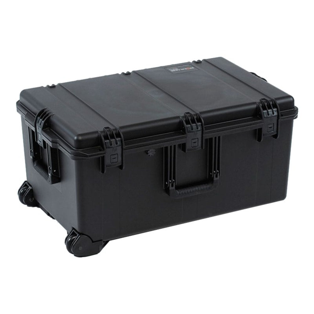 Pelican iM2975 Storm Transport Case - Internal Dimensions: 29in Length x 18in Width x 13.80in Depth - External Dimensions: 31.3in Length x 20.4in Width x 15.5in Depth - 31.19 gal - Press & Pull Latch, Hinged, Hasp Closure - Stackable - HPX Resin - Black