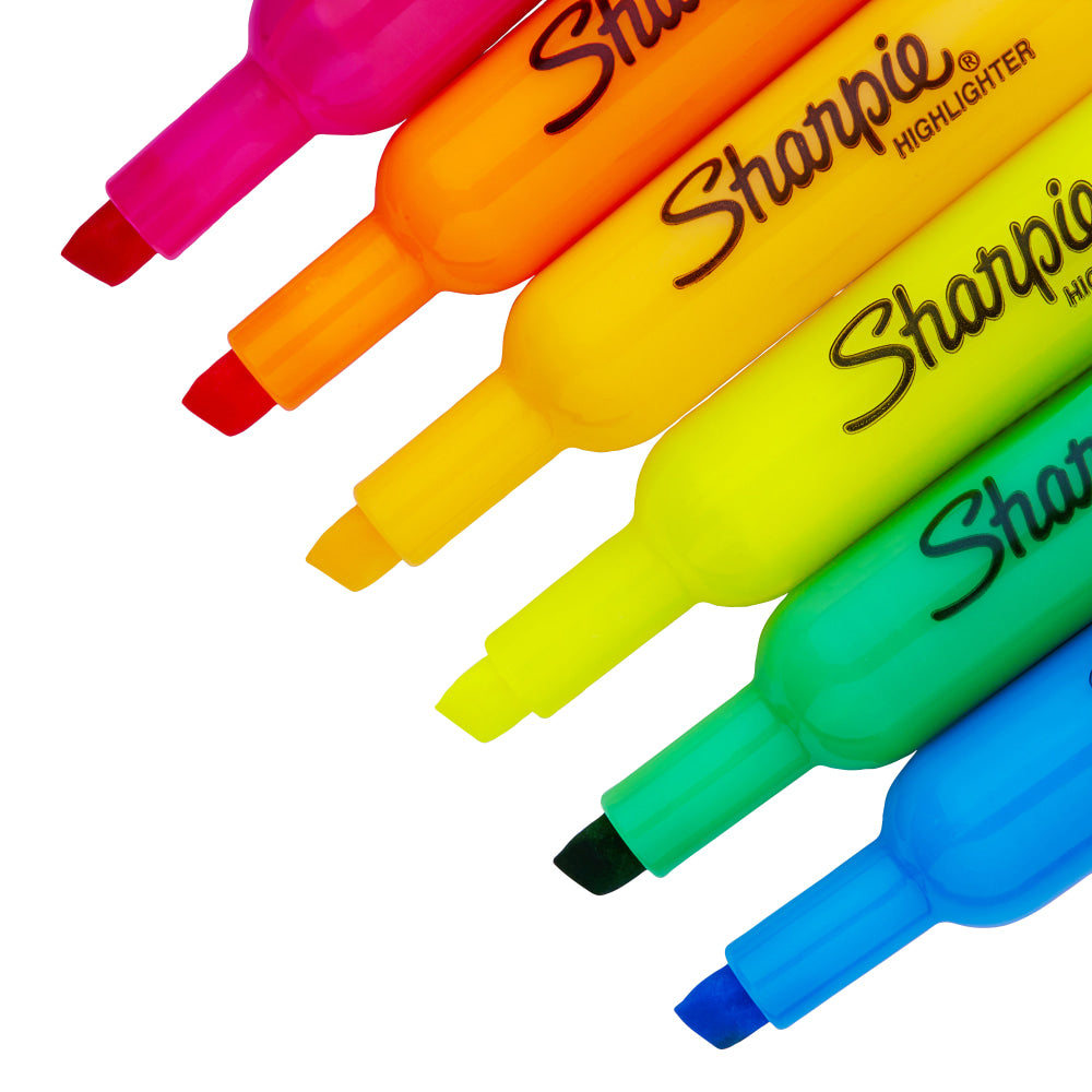 Sharpie Accent Highlighters, Assorted Colors, Pack Of 12