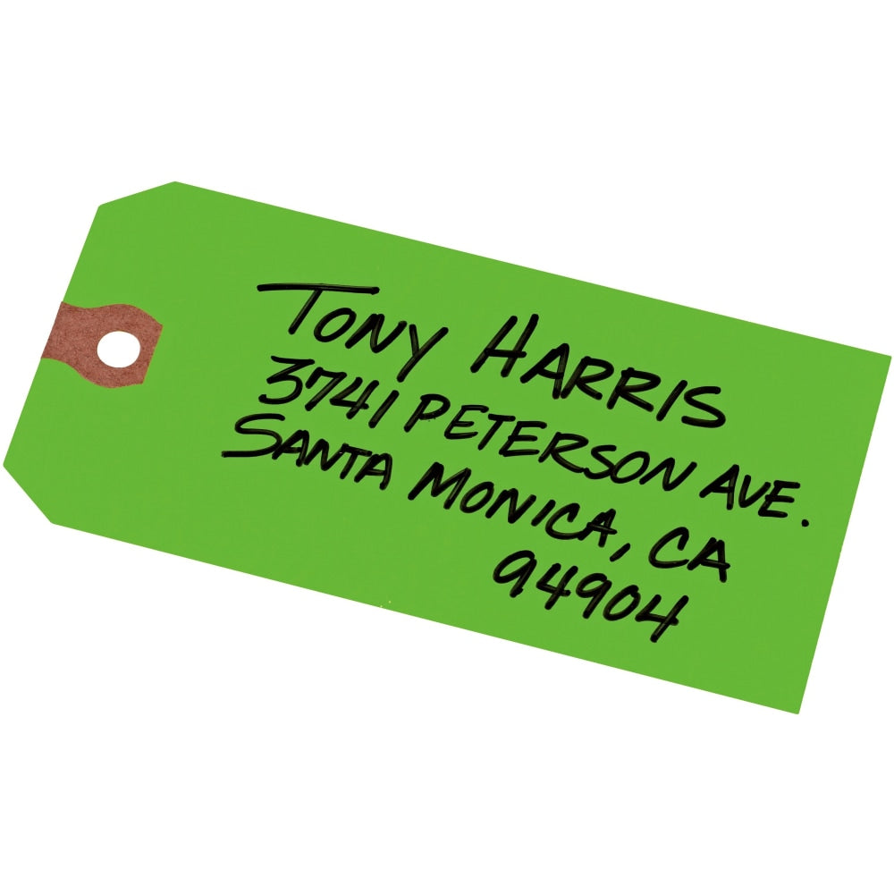 Avery Colored Shipping Tags - 4.75in Length x 2.37in Width - Rectangular - 1000 / Box - Green