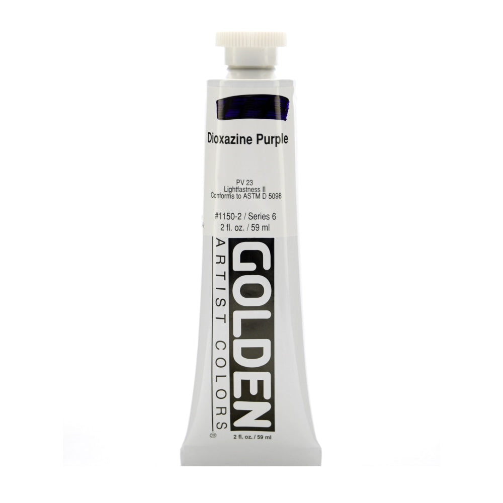 Golden Heavy Body Acrylic Paint, 2 Oz, Dioxazine Purple