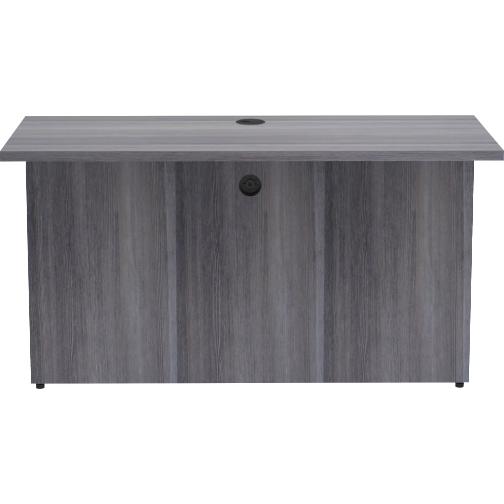 Lorell Essentials 48inW Desk Bridge, Weathered Charcoal