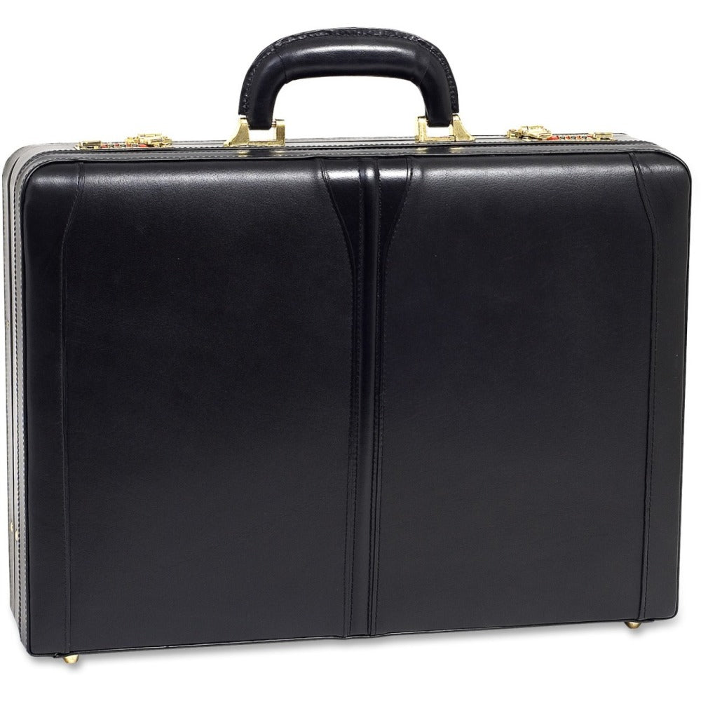 McKleinUSA Turner Leather Attache Case, Black