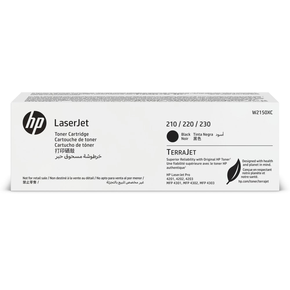 HP 210XC Black High Yield Contractual Toner Cartridge, W2150XC