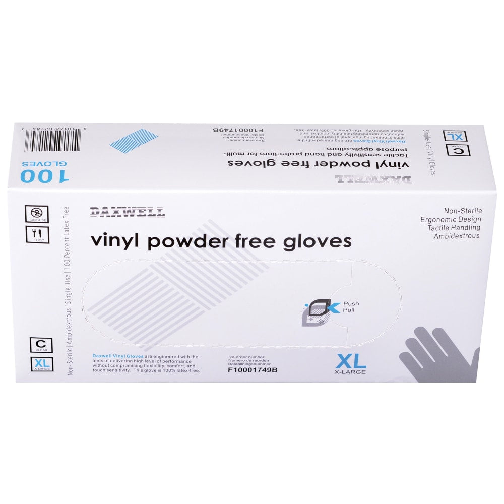 Powder-Free Vinyl Gloves, X-Large, Box Of 1,000