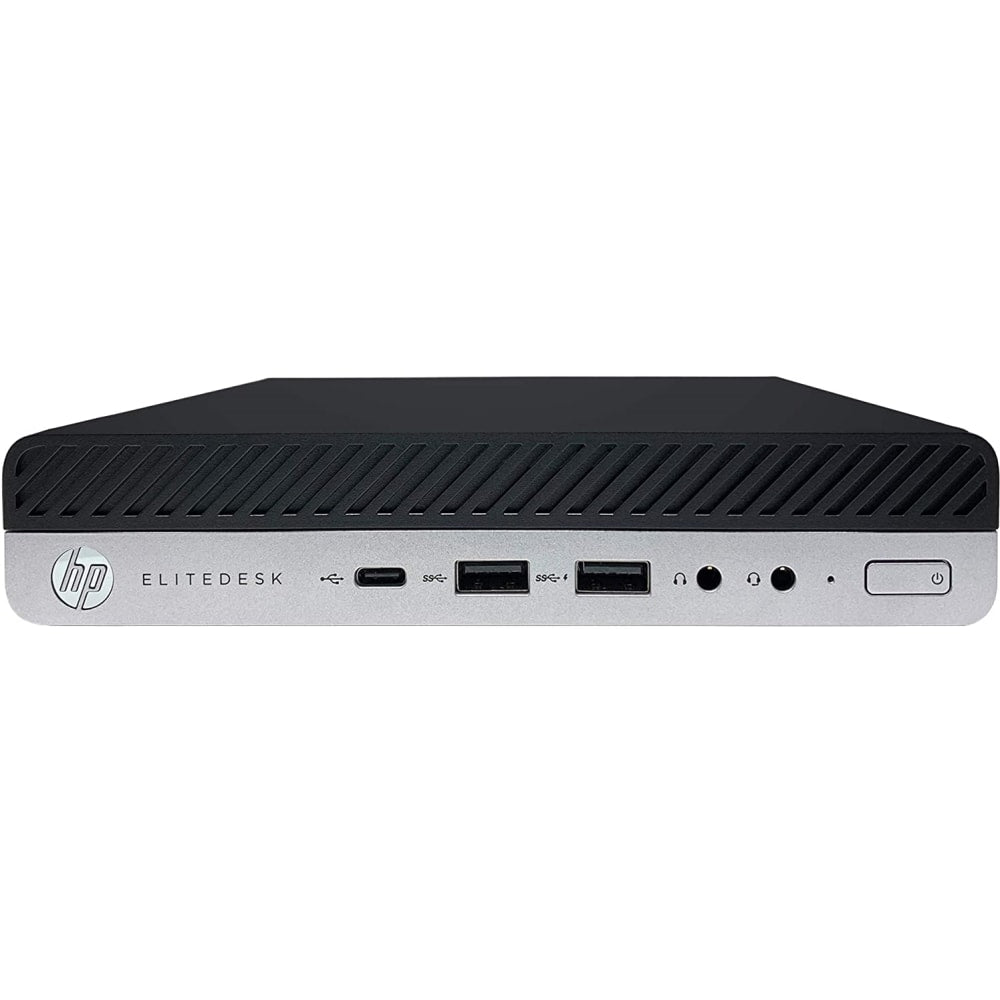 HP EliteDesk 800 G4-MINI Refurbished Desktop PC, Intel Core i5, 8GB Memory, 256GB Solid State Drive, Windows 11, J1-800G4MA01