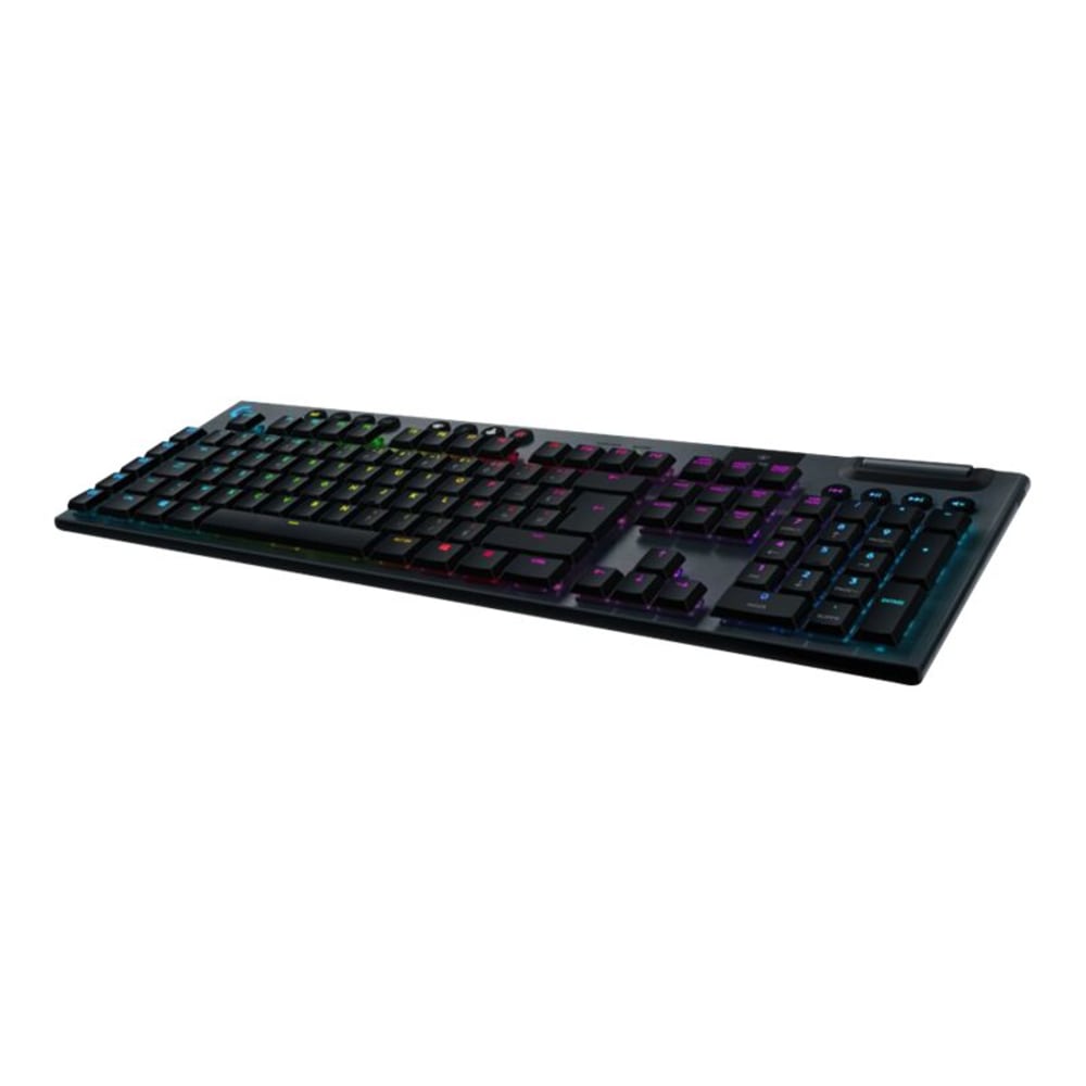 Logitech G915 Lightspeed Wireless RGB Mechanical Gaming Keyboard - Wireless Connectivity - Bluetooth/Wi-Fi - USB Interface Volume Control, Play/Pause, Skip, Mute, G-Key Hot Key(s) - English - Black