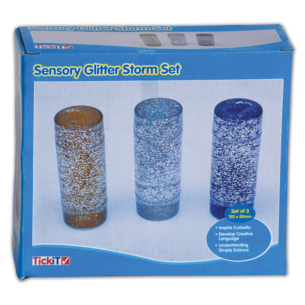 TickiT 3-Piece Sensory Glitter Storm Set