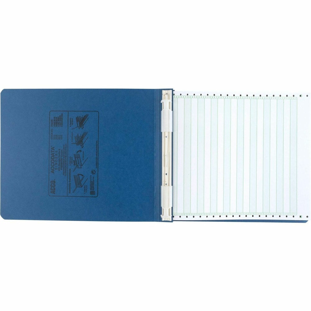 Wilson Jones Presstex Pressboard Data Binder, 50% Recycled, Light Blue