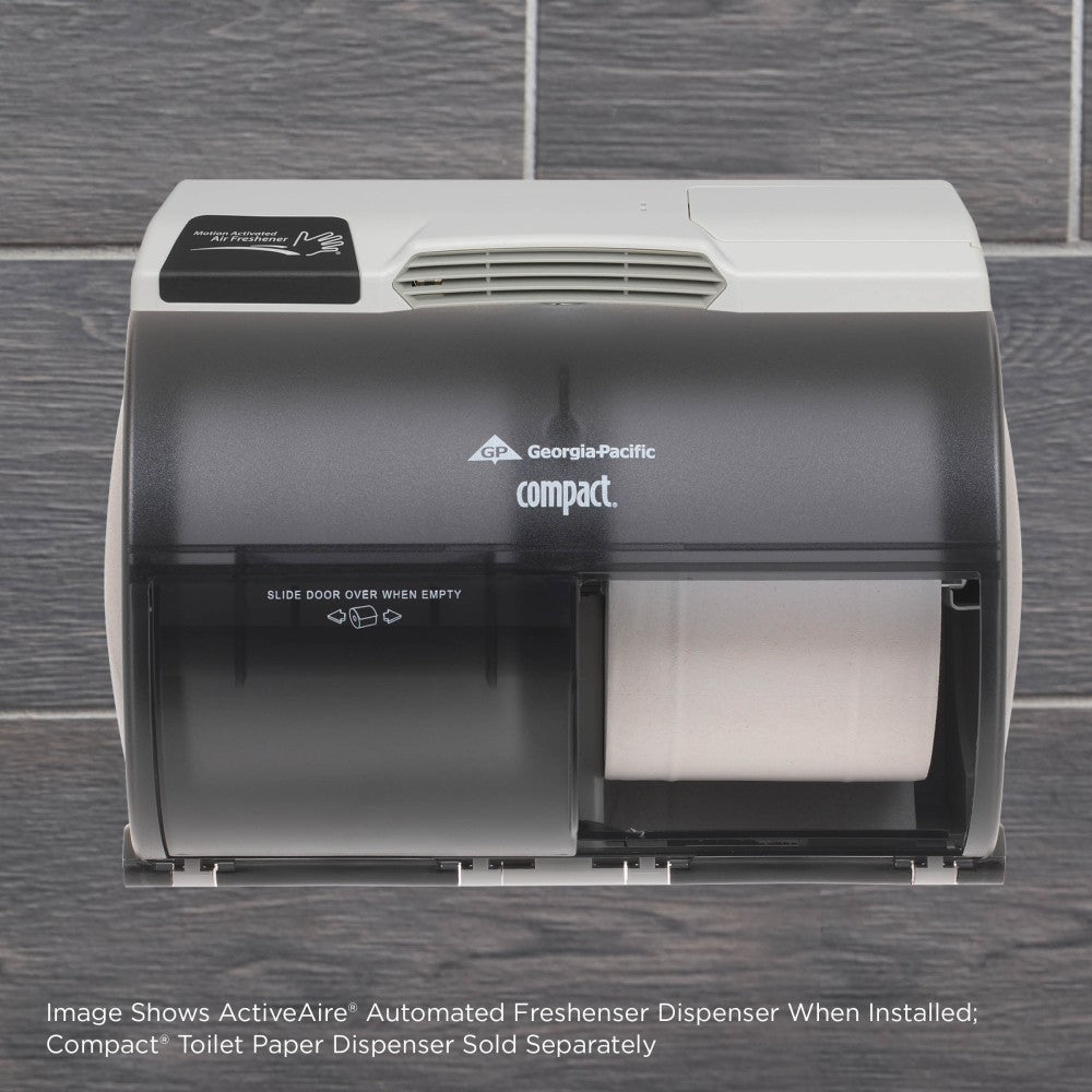 ActiveAire by GP PRO Automated Freshener Dispenser for Compact Toilet Paper Dispenser, 7 1/8inH x 10 1/8inW x 6 3/4inD, Gray