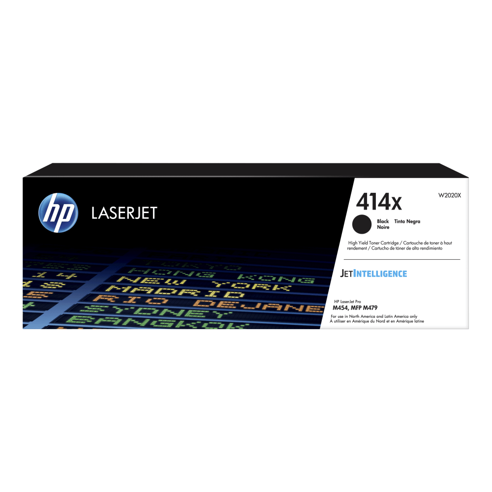 HP 414X Black High Yield Toner Cartridge, W2020X