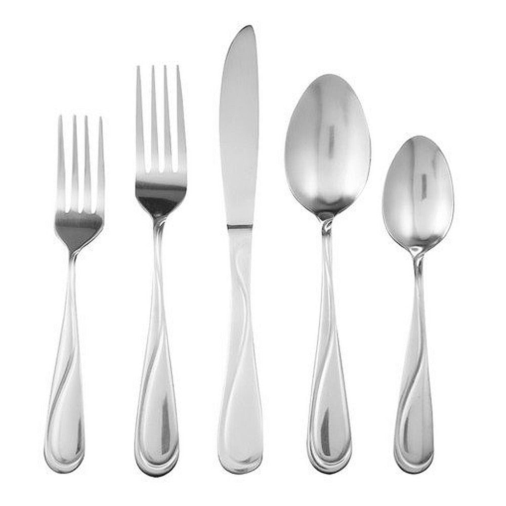 Gibson Home Trillium Plus 24-Piece Stainless-Steel Flatware Set