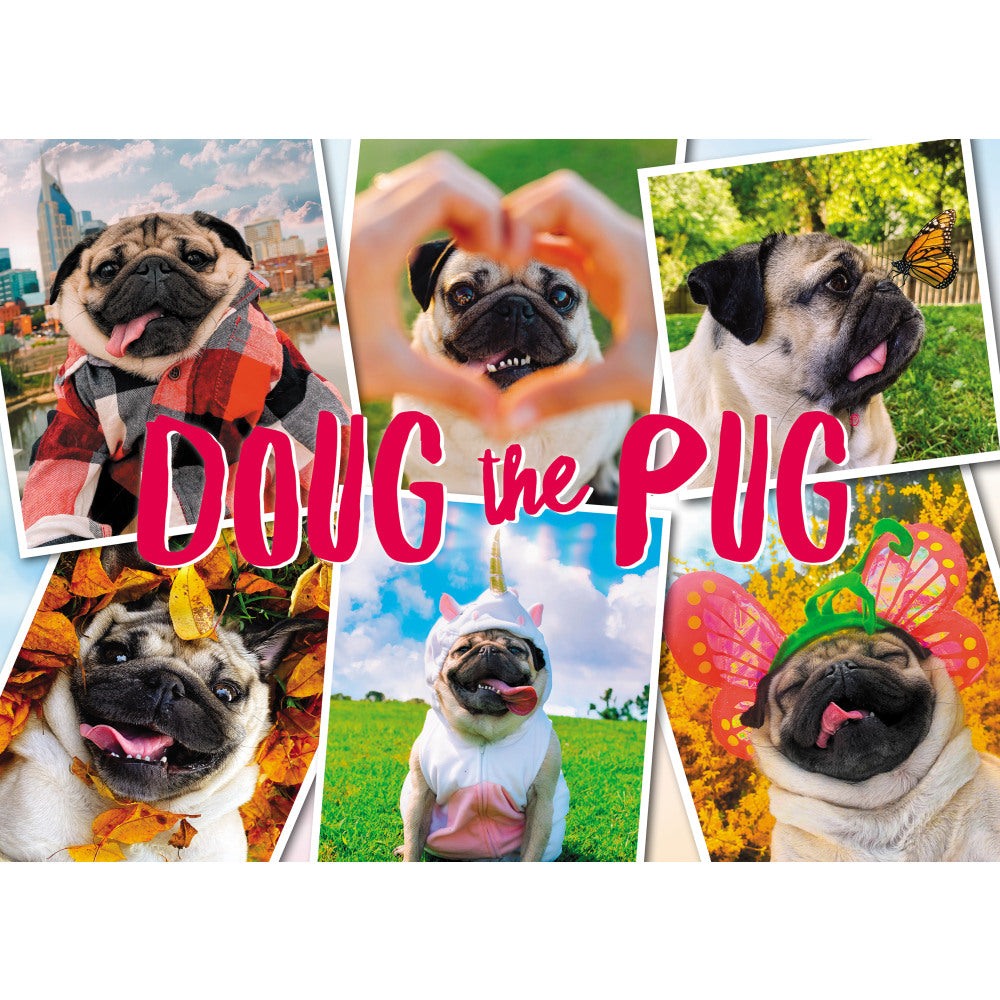 Willow Creek Press 1,000-Piece Puzzle, Doug the Pug