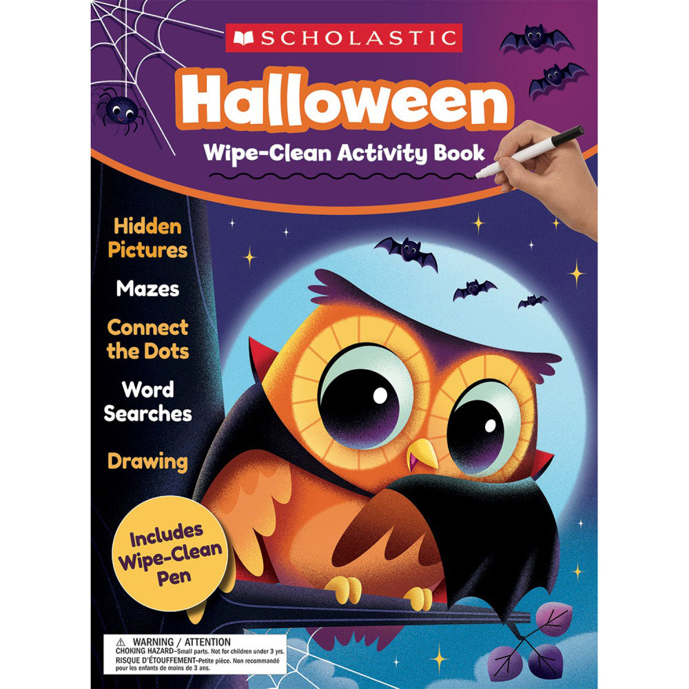 Scholastic Teacher Resources Holiday Wipe-Clean Activity Book Bundle, Set Of 2 Books