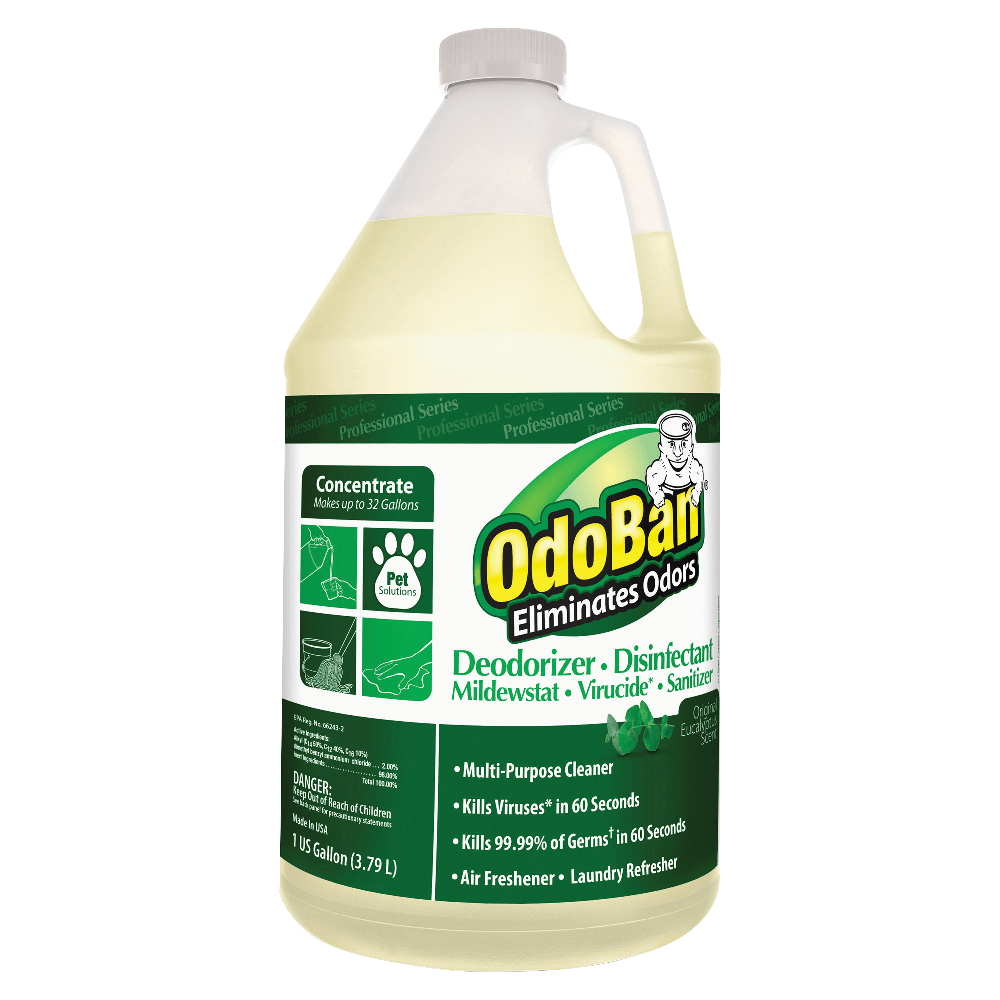 OdoBan Multi-Purpose Deodorizer & Disinfectant Concentrate, Eucalyptus Scent, 128 Oz Bottle