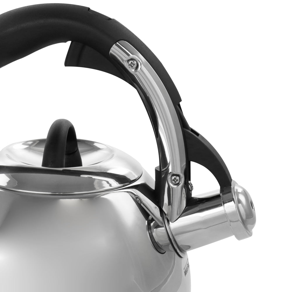 Mr. Coffee Coffield Stainless Steel Whistling Tea Kettle, 2.5 Qt, Turquoise