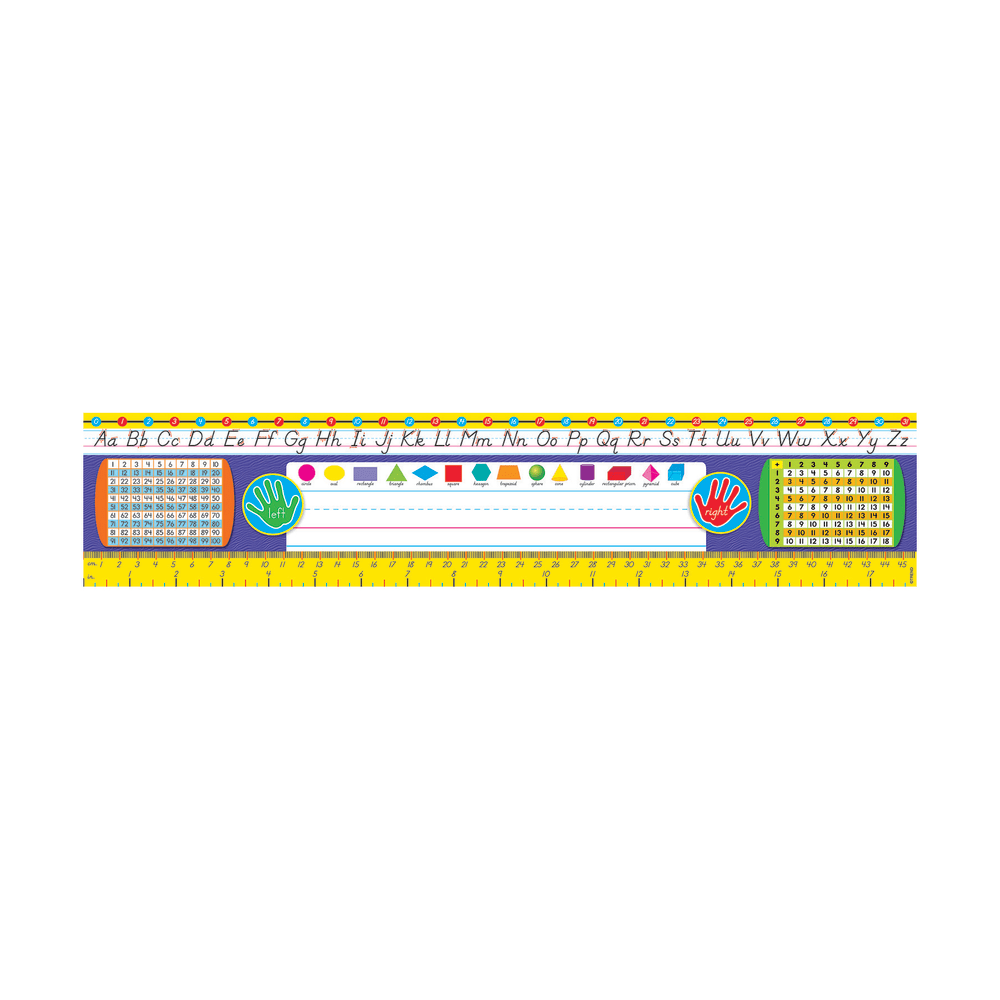 TREND Desk Toppers Reference Name Plates, Modern, 4 3/4in x 18in, Grades 2-3, 36 Plates Per Pack, Set Of 3 Packs