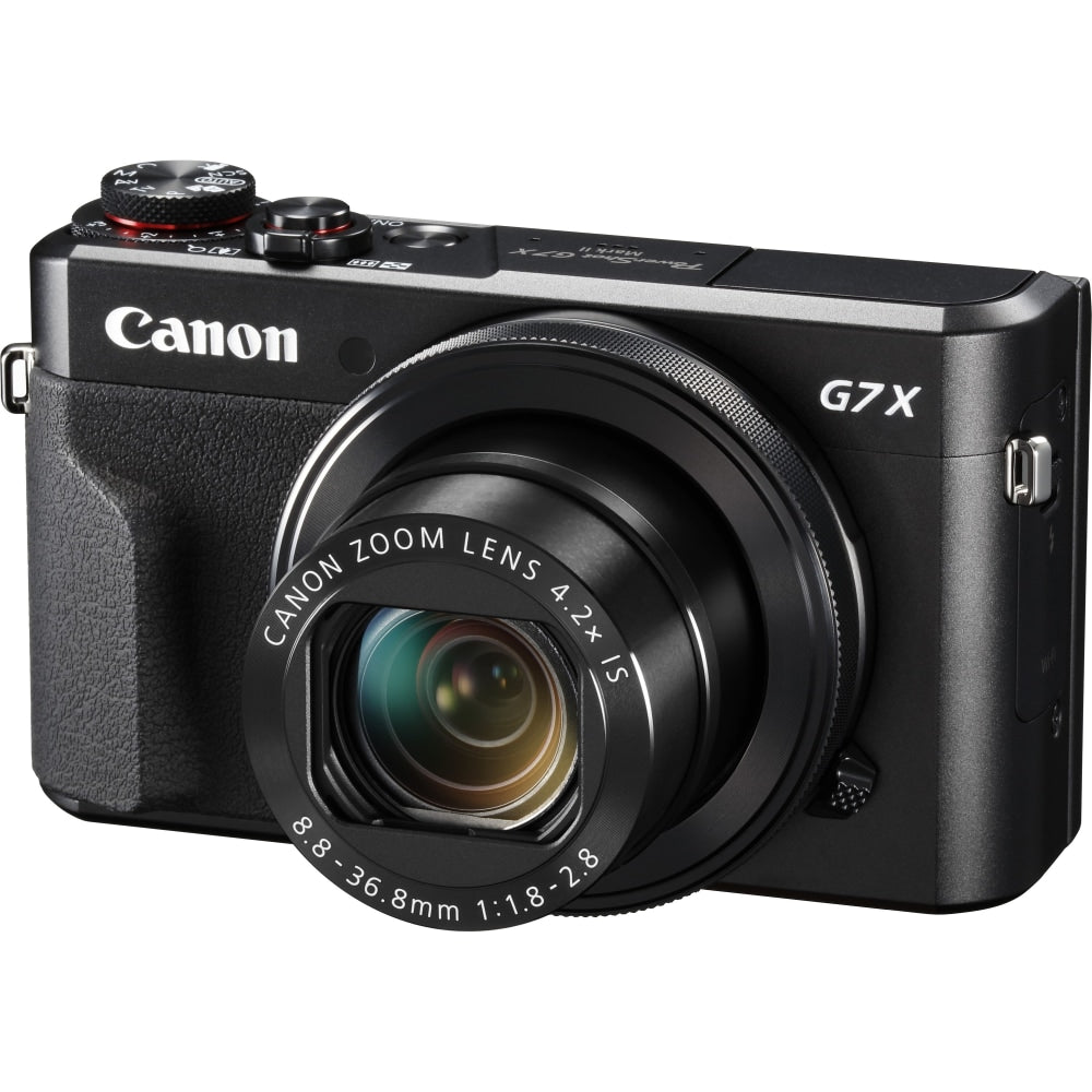 Canon PowerShot G7 X Mark II 20.1 Megapixel Compact Camera - 1in Sensor - Autofocus - 3in Touchscreen LCD - 4.2x Optical Zoom - 4x Digital Zoom - Optical (IS) - 5472 x 3648 Image - 1920 x 1080 Video - HD Movie Mode - Wireless LAN