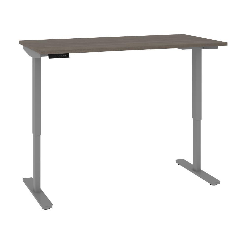 Bestar Universel Electric 60inW Standing Desk, Electric, Bark Gray