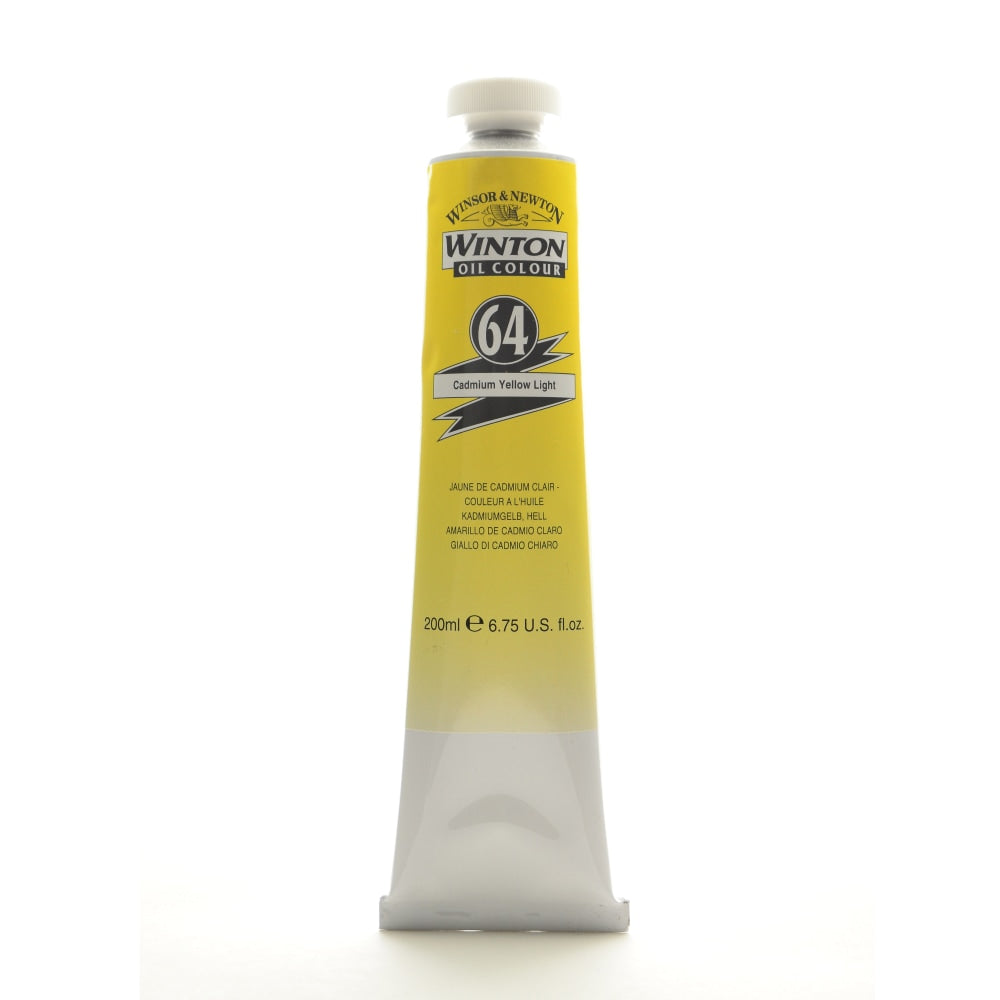 Winsor & Newton Winton Oil Colors, 200 mL, Cadmium Yellow Light, 64