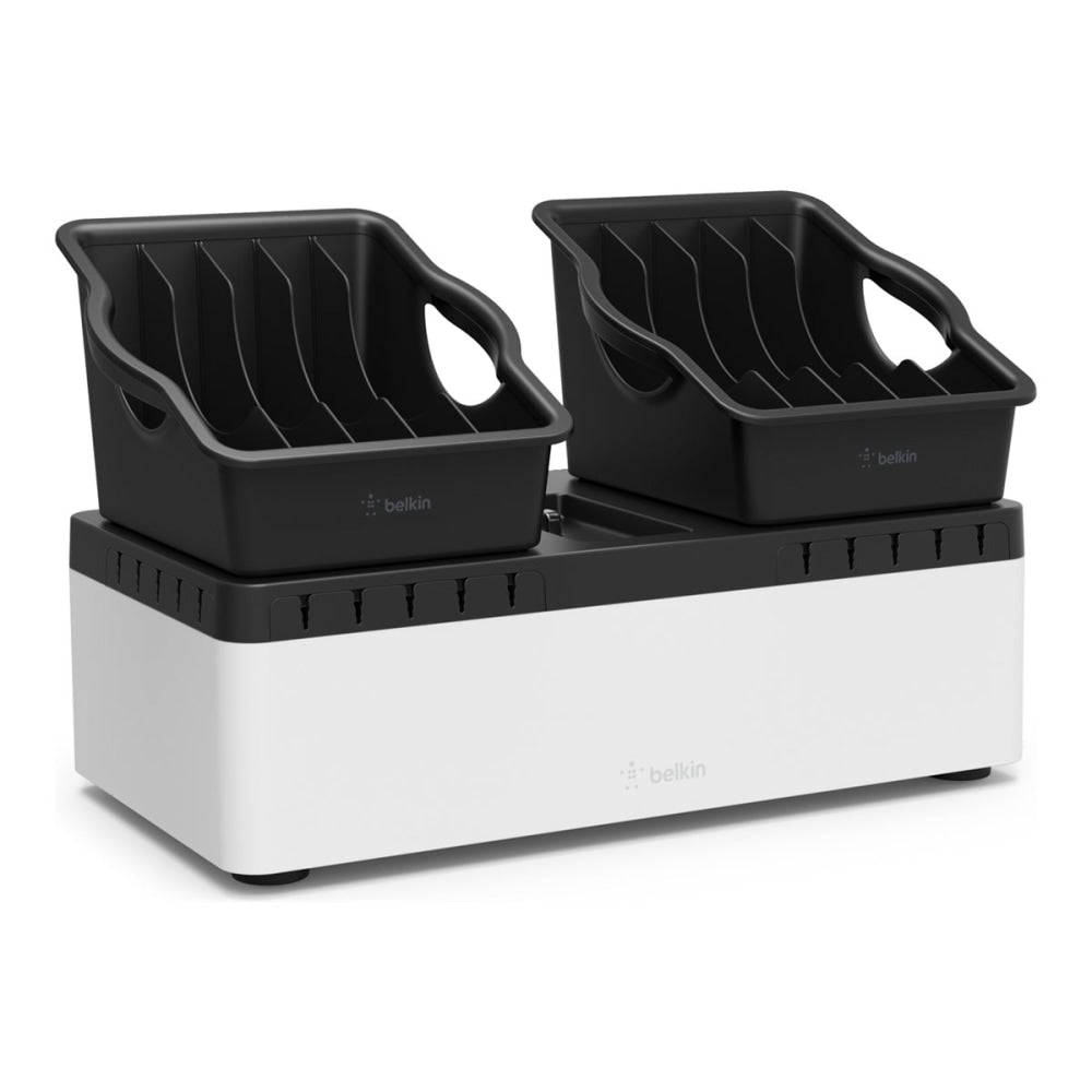 Belkin Store and Charge Go with Portable Trays (USB Compatible) - Wired - Computer, Tablet, Notebook, Smartphone, iPad - 10 Slot - Charging Capability - USB - 10 x USB - Wall Mount, Desktop