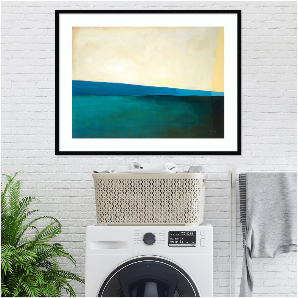 Amanti Art Deep Dive I by Jane Davies Wood Framed Wall Art Print, 32inH x 41inW, Black