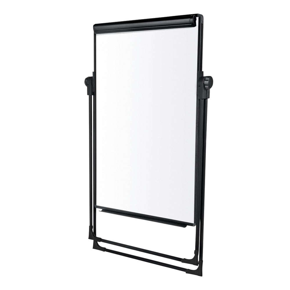 MasterVision Magnetic Gold Ultra Footbar Folds-To-A-Table Easel, Steel, Black