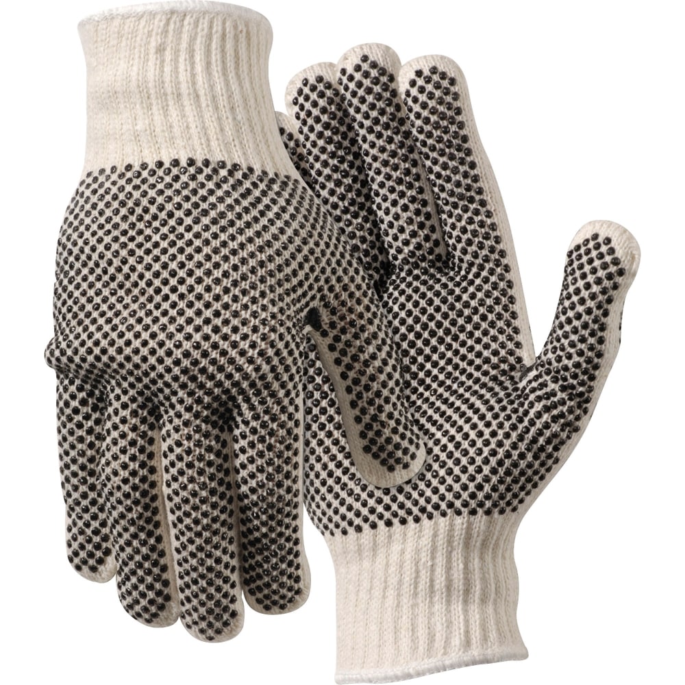 North Safety Poly/Cotton Gloves, Large, White