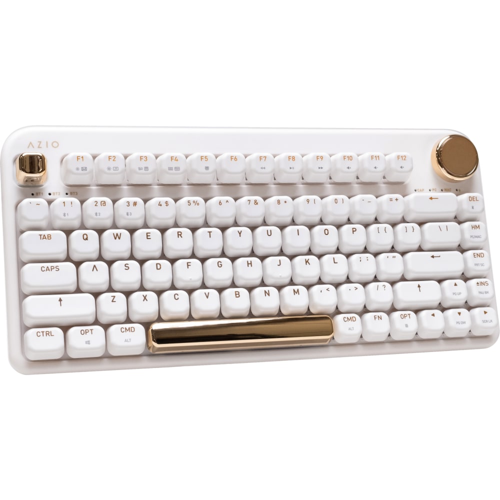 AZIO IZO Wireless Mechanical Keyboard, White Blossom, AZI917800F060