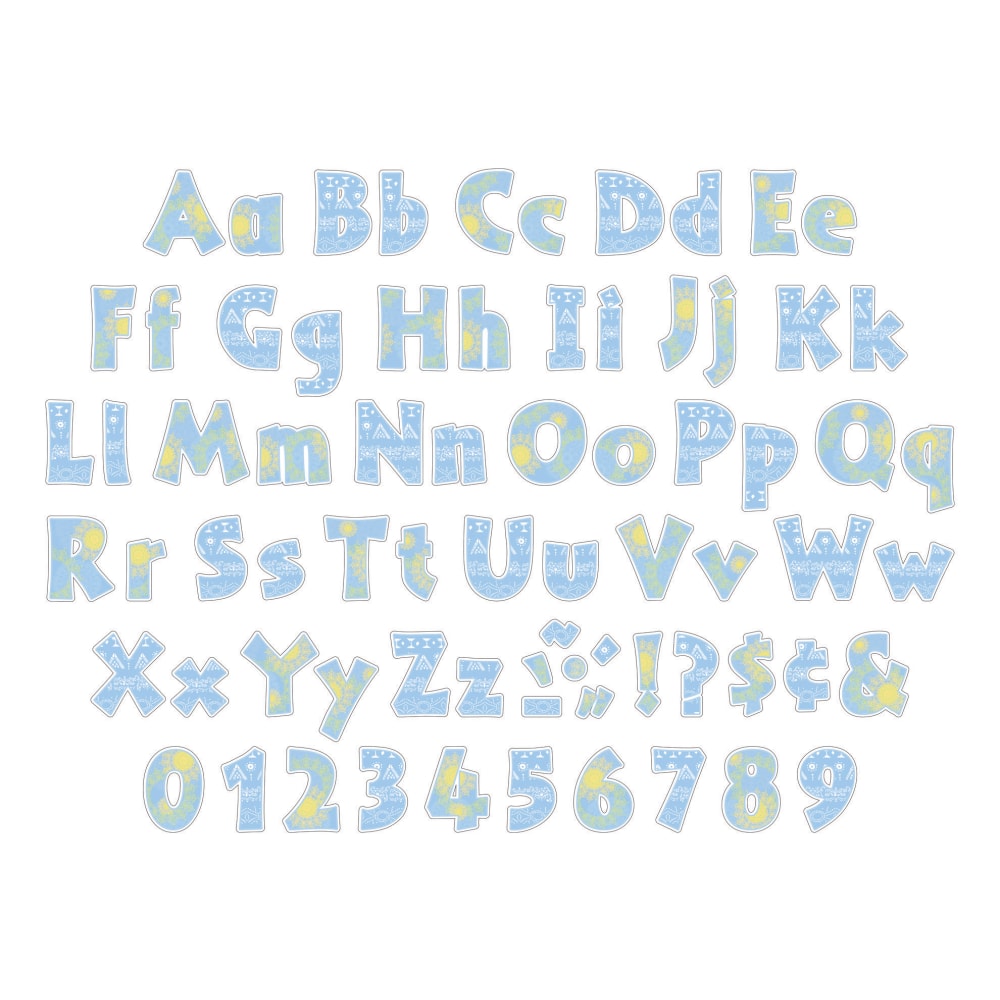 Barker Creek Letter Pop-Outs, 4in, Thoughtfulness, 255 Characters Per Pack, Set Of 2 Packs