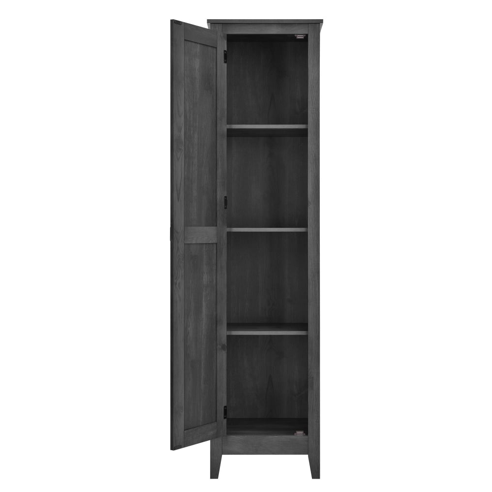 Ameriwood Home Farmington 18in Wide Storage Cabinet, 4 Shelves, Rustic Gray