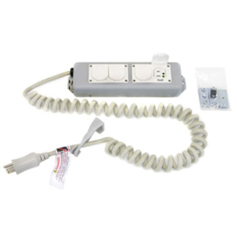 Ergotron 4-Outlets Medical Grade Power Strip - NEMA 5-15P - 4 NEMA 5-15R Hospital Grade - 8ft