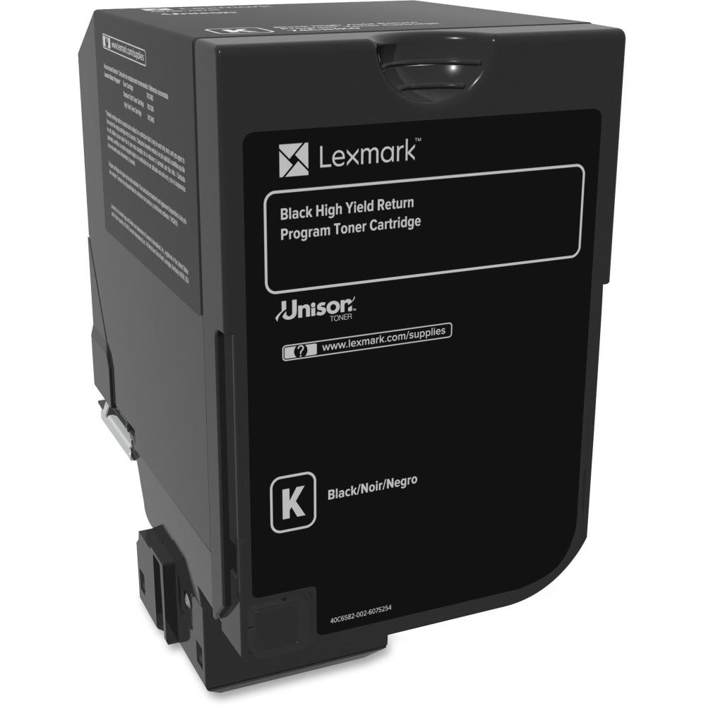 Lexmark 74C1HK0 Black High Yield Return Program Toner Cartridge