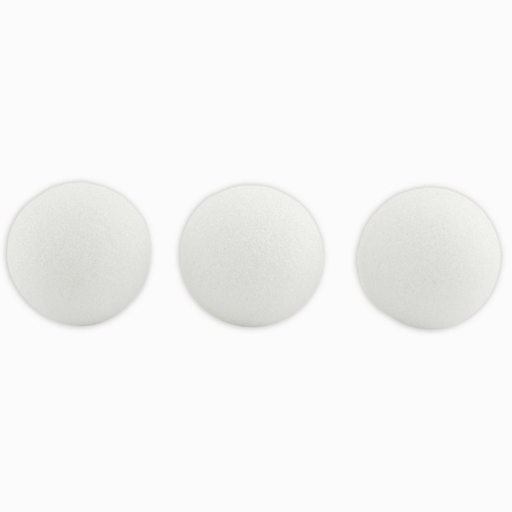 Hygloss Craft Foam Balls, 3 Inch, White, Pack Of 50