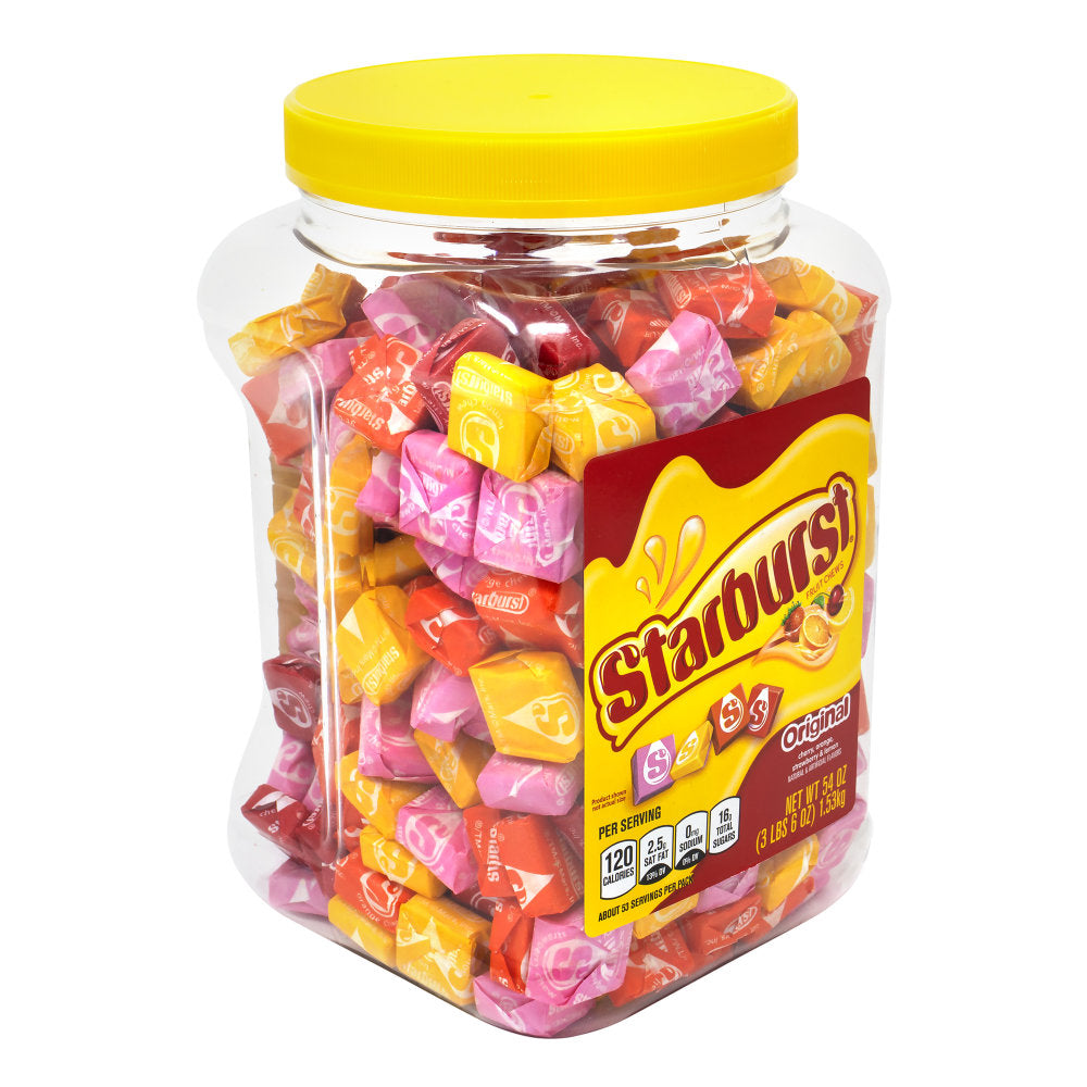 Starburst Original Fruit Chews, 54-Oz Tub, Assorted Flavors